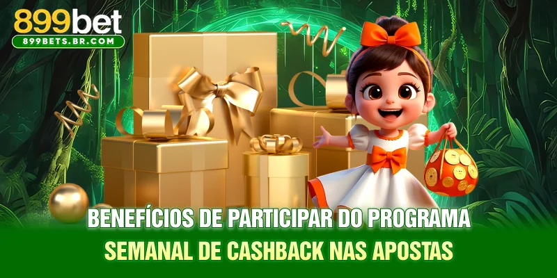 Benefícios de participar do programa semanal de Cashback nas apostas