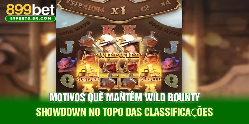 Motivos que mantêm Wild Bounty Showdown no topo das classificações