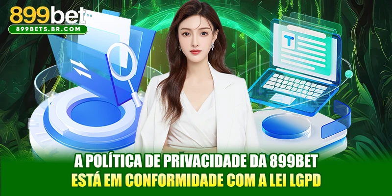 A política de privacidade da 899BET está em conformidade com a Lei LGPD